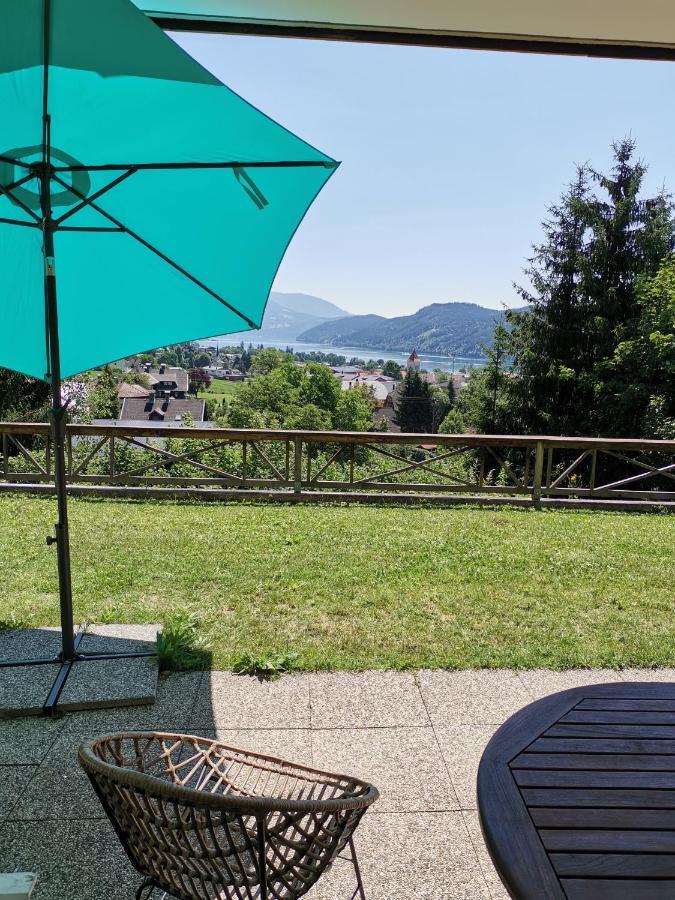 See:Zeit Das_Ferienhaus Seeboden Buitenkant foto